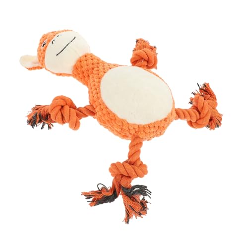 GALPADA Quietschendes Hundespielzeug Giraffenform Kauspielzeug für Welpen Interaktives Robustes und Zahnreinigendes für Kleine bis Große Hunde Schadstofffrei und Spielspaßfördernd von GALPADA