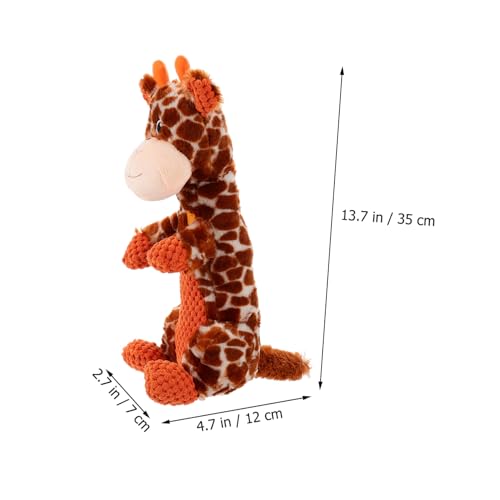 GALPADA Quietschendes Hundespielzeug Giraffenform aus Plüsch Molare Zahnpflege Kauspielzeug für Welpen und Kleine bis Mittelgroße Hunde Hilft bei Zahnreinigung Farbenfroh und Unterhaltsam GALPADA Quietschendes Hundespielzeug Giraffenform aus Plüsch Molare Zahnpflege Kauspielzeug für Welpen und Kleine bis Mittelgroße Hunde Hilft bei Zahnreinigung Farbenfroh und Unterhaltsam von GALPADA