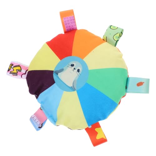 GALPADA Quietschendes Plüsch Hundespielzeug mit Weichem Material Langlebiges Kauspielzeug für Kleine bis Mittlere Hunde Fördert Bewegung durch Wurf Disc Form und Spielerische Zahnpflege von GALPADA