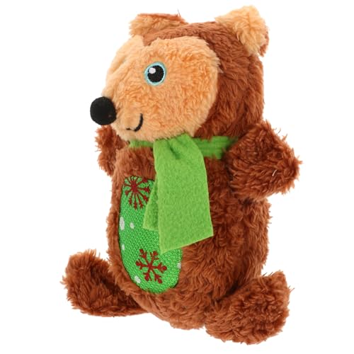 GALPADA Quietschendes Plüschspielzeug für Kleine Hunde Bärenform Kuscheltier Langlebiges Kauspielzeug für Welpen Interaktives Hundespielzeug zur Beschäftigung und Zahnpflege GALPADA Quietschendes Plüschspielzeug für Kleine Hunde Bärenform Kuscheltier Langlebiges Kauspielzeug für Welpen Interaktives Hundespielzeug zur Beschäftigung und Zahnpflege von GALPADA