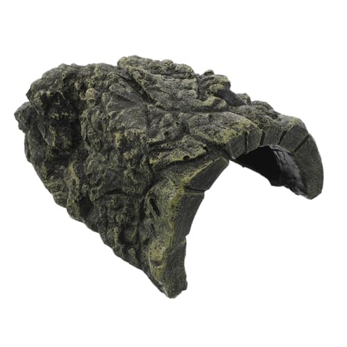 GALPADA Reptilien Versteck Höhle aus Robustem Resin Schildkröten Plattform und Sonnenbank für Aquarium Langlebiges Wasserbecken Zubehör Sicherer Rückzugsort für Eidechsen und Schildkröten von GALPADA