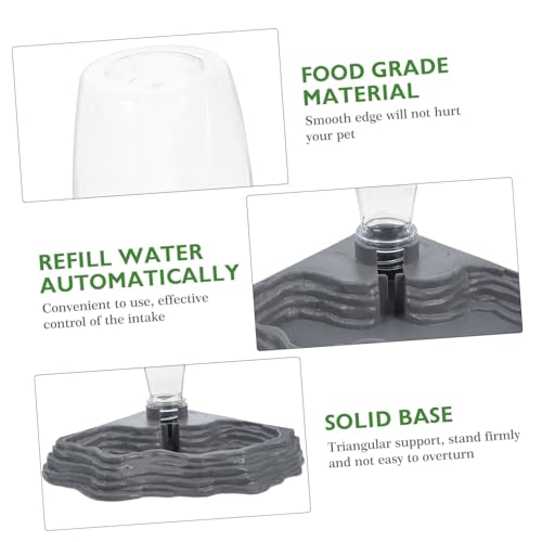 GALPADA Reptilien Wassertränke Automatischer Trinkbrunnen Wassernapf für Schildkröten Eidechsen Kunststoff Hochdicht Umweltfreundlich rutschfest Terrarien Zubehör GALPADA Reptilien Wassertränke Automatischer Trinkbrunnen Wassernapf für Schildkröten Eidechsen Kunststoff Hochdicht Umweltfreundlich rutschfest Terrarien Zubehör von GALPADA