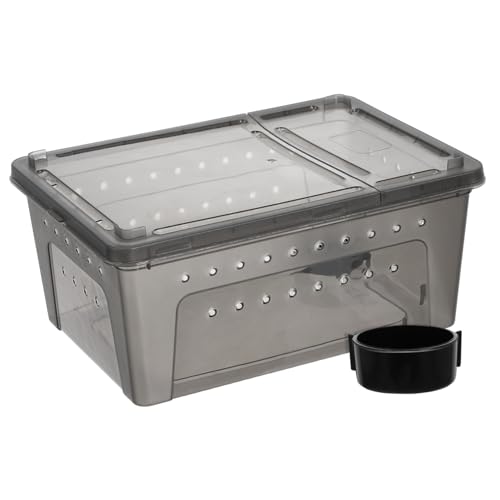 GALPADA Reptilien Zuchtbox Terrarium Für Schildkröten Eidechsen Skorpione Und Teiliges Kunststoff Terrarium Für Haltung Und Fütterung Von Reptilien von GALPADA