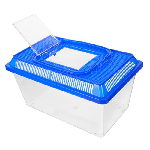 GALPADA Reptilienlebensraum Für Schildkröten Und Kleine Transparente Transportbox Robustem Für Unterwegs von GALPADA