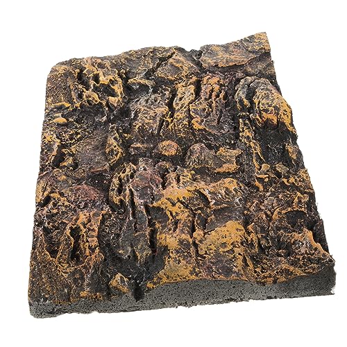 GALPADA Reptilienpanzer Hintergrund Felsen Für Terrarium Und Aquarium Realistischer Wandaufkleber Für Eidechsen Und Schildkröten von GALPADA