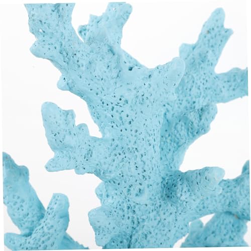 GALPADA Resin Korallen Aquarium Deko Blau Realistische Künstliche Riffe für Fischbecken Leichtes Langlebiges Ornament für Süß Meerwasseraquarien Pflegeleichtes Tank-dekor von GALPADA