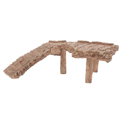 GALPADA Resin Schildkrötenplattform Für Aquarien Dekorative Reptilien Habitat Zubehör Für Schildkröten Und Andere Reptilien Material Natürlichem Design von GALPADA
