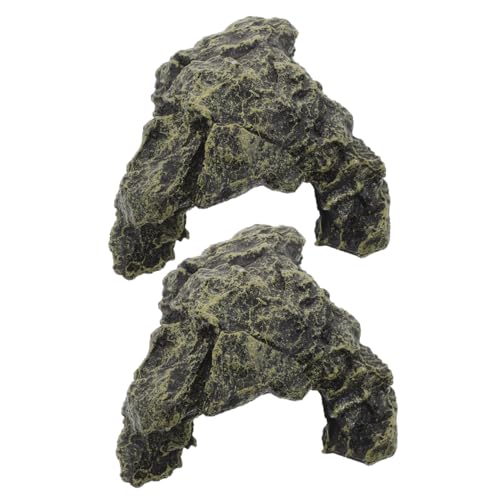 GALPADA Resin Schildkrötenplattform mit Kletterrampe und Versteck Robustes Aquarium Reptilienhaus Ungiftig Installieren Vielseitige Sonnenbank für Wasserschildkröten und Reptilien von GALPADA