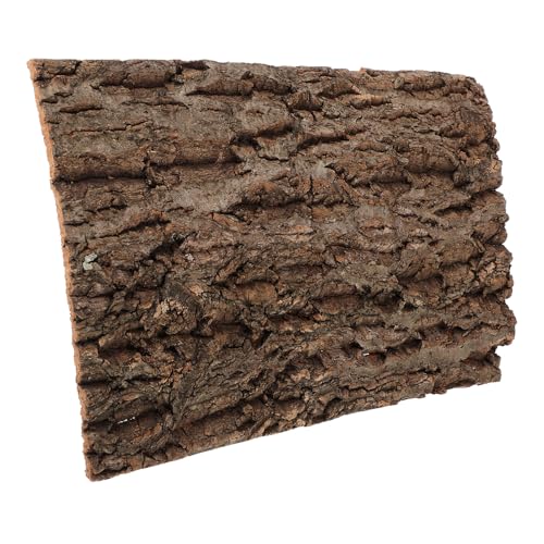 GALPADA Rinde-Hintergrundtafel Reptilienzweig Aquarium bellt züchten Gecko Korkrinde flach naturdeko Reptilienterrarium Hintergrund Korkrinde von Reptilien Hintergrundrinde Holz Coffee von GALPADA