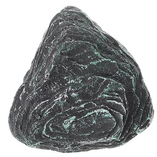 GALPADA Schildkröten Schwimmterrasse Kletterplattform Moosstein Ornament Futterspender Fischnetz Fischkies Fischzubehör Outdoor Aquariumständer Pool Skimmer Aquarium Harz von GALPADA