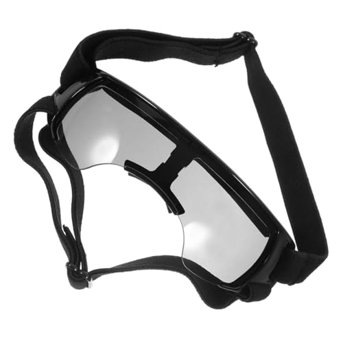 GALPADA Schutzbrille Für UV Schutz Schwarze Hundebrille Mit Verstellbarem Riemen Für Welpen Und Mittelgroße Augenschutz Bei Sonnenlicht Und Wasseraktivitäten von GALPADA