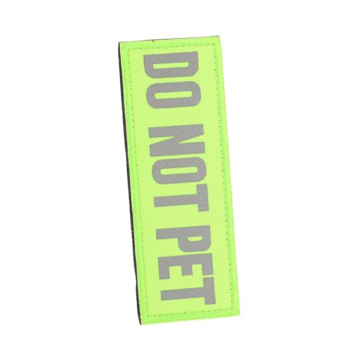 GALPADA Service Hund Patch Do Not Pet Reflektierend Strapazierfähiges Nylon Professionelle Diensthund aufnäher Sicherheitsweste für Arbeitshunde Sichtbar bei Nacht für Geschirre und von GALPADA