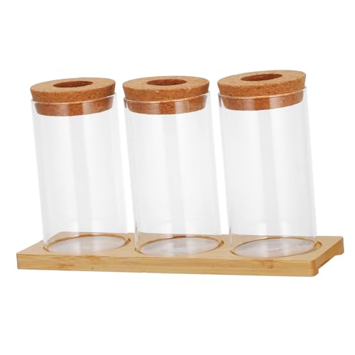 GALPADA Set Mit 3 Glas-pflanzgefäßen, Tisch-Pflanzen-Terrarium, Tisch-Glas-pflanzgefäß, Anzuchtstation, Hydrokultur-pflanzgefäß Für Büro, Zuhause, Garten, Dekoration von GALPADA