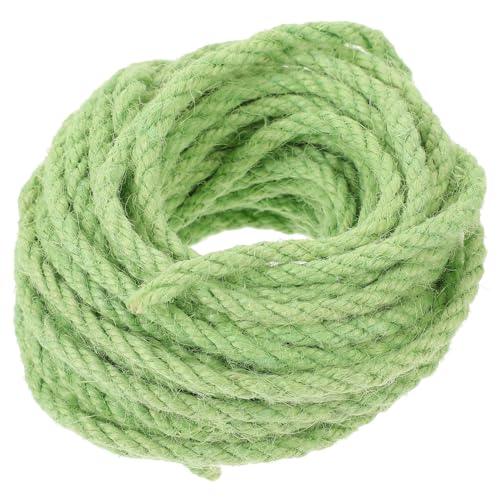 GALPADA Sisal Seil für Katzen Flexibles DIY Zubehör für Katzenkratzbäume Umweltfreundliches Hanfseil Grün für Kletterrahmen von GALPADA