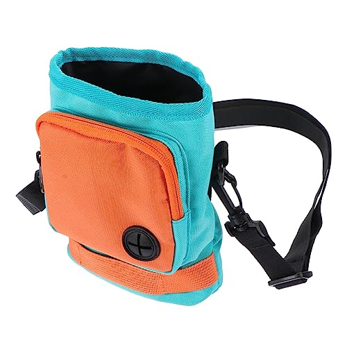 GALPADA Snack-Trainings-Gürteltasche behandeln Abdeckung Fanny klein hundetraining Dog Treat Bag Tasche für hundeleckereien verschleißfester Leckerbissenbeutel für Hunde Polyester Orange von GALPADA