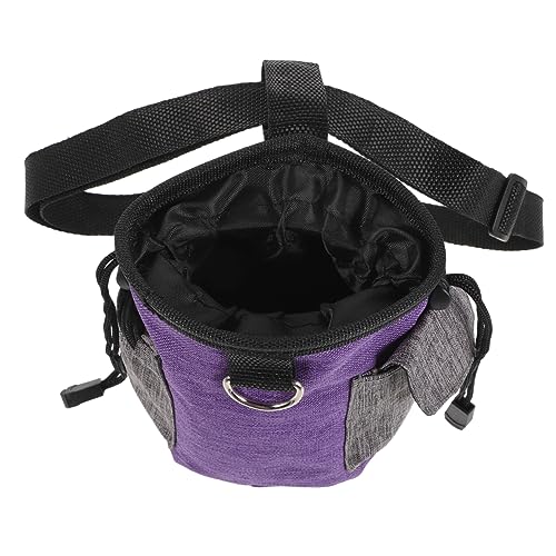 GALPADA Snackpaket Für Haustiere Hunde Hund Reisetasche Bausatz Welpe Beutel Behandeln Kreative Snacktasche Für Haustiere Haustier-Snack-gürteltasche Snackhalter Oxford-Stoff Violett von GALPADA