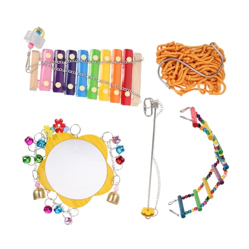 GALPADA Teiliges Hühnerspielzeug aus Holz und Kunststoff mit Hühnerschaukel Futternetz Xylophon und Spiegel Installieren Erhöht Aktivität und für Hühnerstall Geeignet GALPADA Teiliges Hühnerspielzeug aus Holz und Kunststoff mit Hühnerschaukel Futternetz Xylophon und Spiegel Installieren Erhöht Aktivität und für Hühnerstall Geeignet von GALPADA