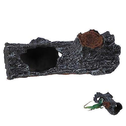 GALPADA Terrarium Dekoration für Reptilien und Stilvolle Versteckhöhle aus Harz für Geckos Eidechsen und Schildkröten Lebendige Gestaltung für im Terrarium von GALPADA