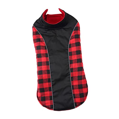 GALPADA Thickened Wintermantel für Hunde Reflektierend Warm und Leicht Geeignet für Große Hunde für Weihnachtsfeiern und Outdoor Aktivitäten GALPADA Thickened Wintermantel für Hunde Reflektierend Warm und Leicht Geeignet für Große Hunde für Weihnachtsfeiern und Outdoor Aktivitäten von GALPADA