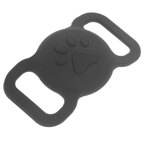 GALPADA Tracker-Fall Air Tag Hundehalsbandhalter Stichworte Luftmarken Luft -Tag für Inhaber Locator-Abdeckung kleine Schutzhülle für Ortungsgerät Locator -Fall Kieselgel Black von GALPADA