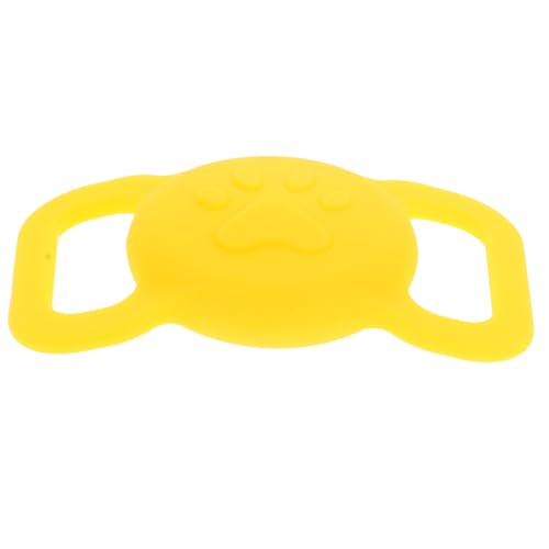 GALPADA Tracker-Fall Versteckt Air-Tag-katzenhalsbandhalter Locator-schutzhülle Air-Tag-uhrenhalter Für Hundehalsband Tracker-Abdeckung Locator-Abdeckung Inhaber Geräte Kieselgel Yellow von GALPADA