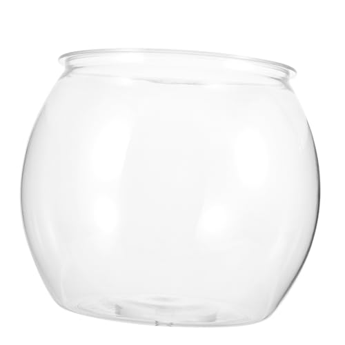 GALPADA Transparente Fischschale aus Kunststoff Rundes Aquarium Stabiles Mikrolandschafts- Dekorativer Schreibtisch-fischbehälter Klares Terrarium für Goldfische und Kleine Haustiere GALPADA Transparente Fischschale aus Kunststoff Rundes Aquarium Stabiles Mikrolandschafts- Dekorativer Schreibtisch-fischbehälter Klares Terrarium für Goldfische und Kleine Haustiere von GALPADA