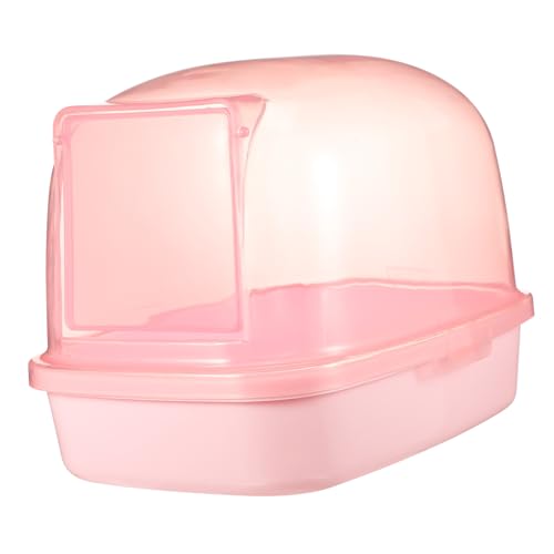 GALPADA Transparente Hamster Sandbad Box aus Hochwertigem Kleine Sandbadewanne mit Abnehmbarem Deckel für Hamster Rennmäuse und Chinchillas Hygienisches Kleintier Badezubehör und Sicher von GALPADA