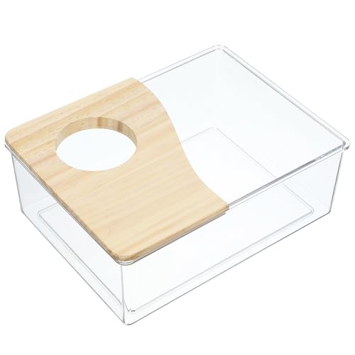 GALPADA Transparente Hamster Sandbadbox aus Acryl Halbabgedeckt Sicher für Kleine Haustiere Wie Hamster Meerschweinchen als Toilette Badebereich und Versteck für Nagetiere GALPADA Transparente Hamster Sandbadbox aus Acryl Halbabgedeckt Sicher für Kleine Haustiere Wie Hamster Meerschweinchen als Toilette Badebereich und Versteck für Nagetiere von GALPADA
