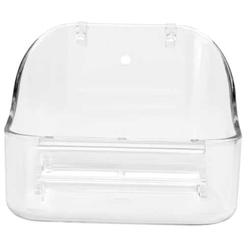 GALPADA Transparente Vogelbadewanne für Papageien und Hamster Multifunktionale Futter und Badebox für Käfige für Wellensittiche Nymphensittiche und Kanarienvögel GALPADA Transparente Vogelbadewanne für Papageien und Hamster Multifunktionale Futter und Badebox für Käfige für Wellensittiche Nymphensittiche und Kanarienvögel von GALPADA