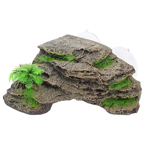 GALPADA Turtle Basking Platform aus Hochwertigem Harz Kletterplatz für Schildkröten und Reptilien im Aquarium Langlebige und Farbechte Terrassen Dekoration mit Design für Bewegung und von GALPADA