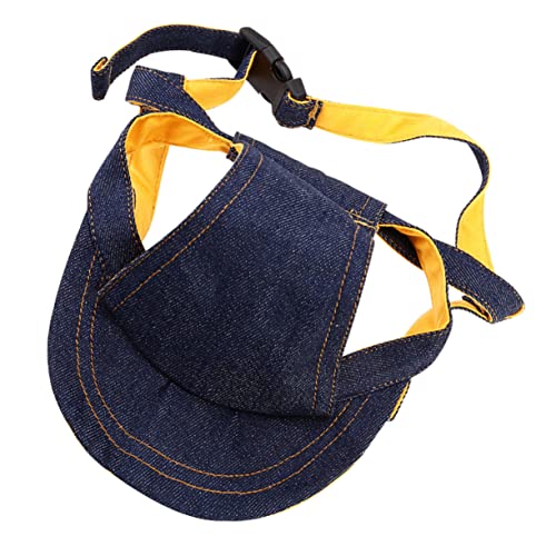 GALPADA Verstellbare Hundekappe Mit Ohrlöchern Für Sommerausflüge Atmungsaktives Und Leichtes Material Für Katzen UV Schutz Welpenhut Für Outdoor Aktivitäten von GALPADA