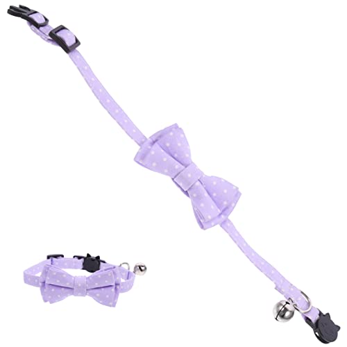 GALPADA Verstellbares Baumwoll Hundehalsband mit Handgenähter Fliege und Glocke Atmungsaktiv Komfortabel für Haustierkostüm und Festliche Anlässe Geeignet für Kleine Hunde und Katzen GALPADA Verstellbares Baumwoll Hundehalsband mit Handgenähter Fliege und Glocke Atmungsaktiv Komfortabel für Haustierkostüm und Festliche Anlässe Geeignet für Kleine Hunde und Katzen von GALPADA