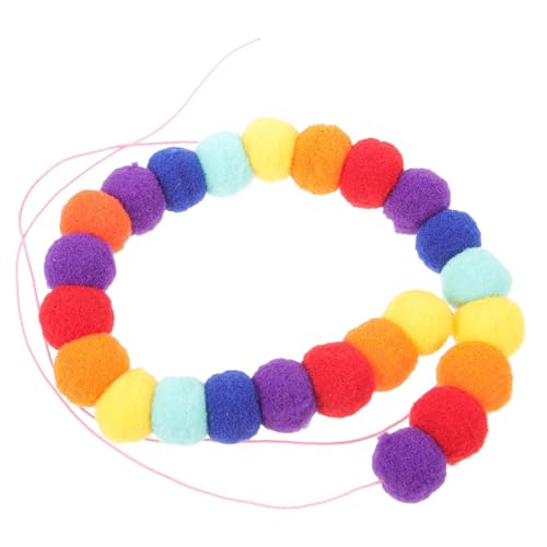 GALPADA Verstellbares Haustierhalsband mit Buntem Quaste aus Polyester Leichtes Halsband für Kleine Hunde und Komfortabel und Modisch für Party und Alltag von GALPADA