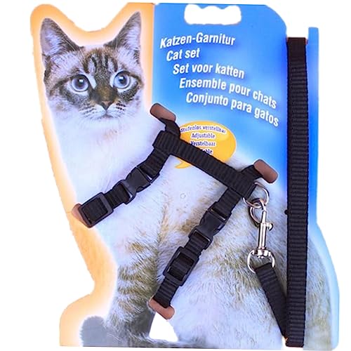GALPADA Verstellbares Katzenhalsband mit Leine Katzengeschirr für Kätzchen aus Weichem Förmiges Design für Drinnen und Draußen Elegantem GALPADA Verstellbares Katzenhalsband mit Leine Katzengeschirr für Kätzchen aus Weichem Förmiges Design für Drinnen und Draußen Elegantem von GALPADA