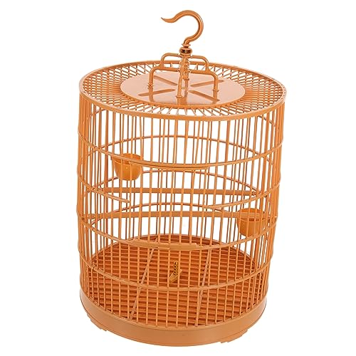 GALPADA Vintage Rundes Vogelkäfig Hängend aus Langlebigem Kunststoff Geräumig und Sicher für Kleine Vögel und Haustiere Dekorativ und Vielseitig für Innen und Außenbereich von GALPADA