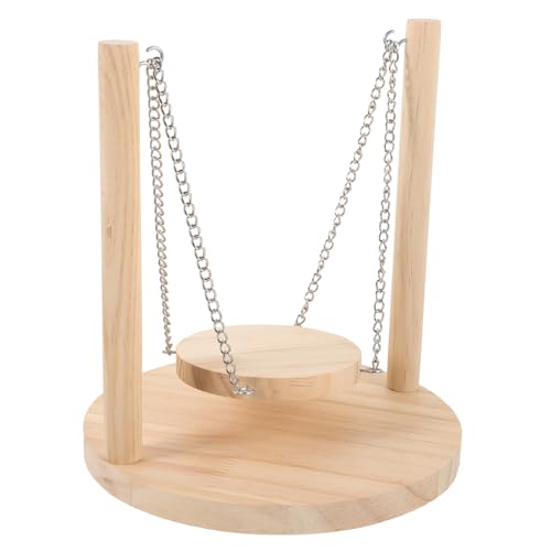 GALPADA Papagei Schaukel Spielzeug aus Holz Vogel Spielzeug für Käfig Stabile Vogelsitzplattform Papageienspielzeug für Sittiche Langlebige Vogelplattform für Haustiere GALPADA Papagei Schaukel Spielzeug aus Holz Vogel Spielzeug für Käfig Stabile Vogelsitzplattform Papageienspielzeug für Sittiche Langlebige Vogelplattform für Haustiere von GALPADA