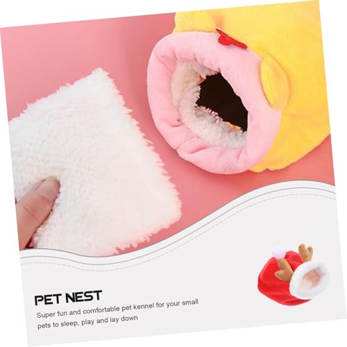 GALPADA Warme Kuschelhöhle für Hamster und Meerschweinchen Großes Schlafhaus für Kleine Tiere Weiches Winterversteck Gemütliches Kuschelbett Geeignet als Ruhiger Rückzugsort im Käfig GALPADA Warme Kuschelhöhle für Hamster und Meerschweinchen Großes Schlafhaus für Kleine Tiere Weiches Winterversteck Gemütliches Kuschelbett Geeignet als Ruhiger Rückzugsort im Käfig von GALPADA