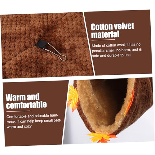 GALPADA Warmer Hamster Tunnel aus Weichem Plüsch Bequemer Hängematten Tunnel für Kleintiere Wie Chinchilla Meerschweinchen Frettchen Kuscheliger Rückzugsort und Schlafplatz für Käfige GALPADA Warmer Hamster Tunnel aus Weichem Plüsch Bequemer Hängematten Tunnel für Kleintiere Wie Chinchilla Meerschweinchen Frettchen Kuscheliger Rückzugsort und Schlafplatz für Käfige von GALPADA