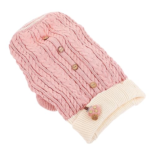GALPADA Warmer Haustier Hundepullover mit Rollkragen Dicker Gefütterter Strickpullover für Kleine Hunde Gemütliche Winterbekleidung Modisch und Bequem für Welpen für Kalte Tage und von GALPADA