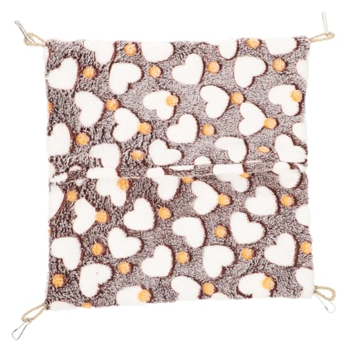 GALPADA Hängematte Für Kleintiere Warmes Hamsterbett Aus Weichem Material 32x34cm Für Hamster Meerschweinchen Und Andere Kleine Haustiere Einfach Im Käfig Zu Installieren von GALPADA