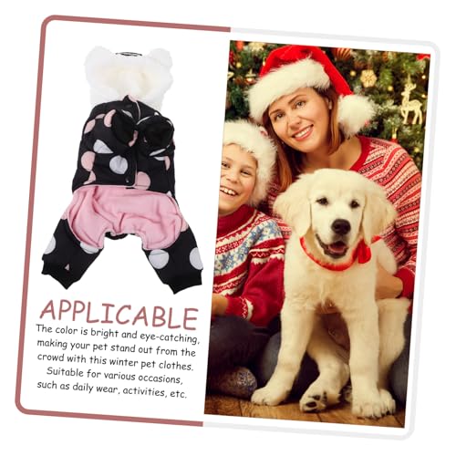 GALPADA Warmes Hundejacke aus Baumwolle mit Knopfverschluss Dicke Haustierweste für Kleine Hunde Komfortable Vielseitige Winterkleidung für Hunde Geeignet für Drinnen und Draußen Einfache von GALPADA
