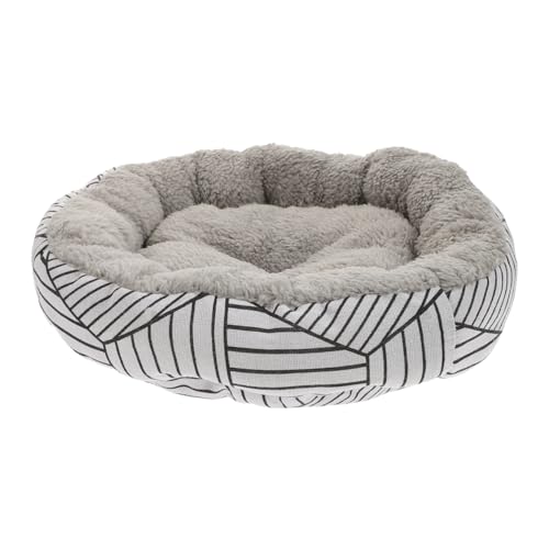 GALPADA Waschbares Pet Nest aus Schwarzem Weißem Canvas Warmes Verschleißfestes Haustierbett für Kleine Hunde und Katzen Indoor Schlafplatz Bequemes Welpenhaus von GALPADA
