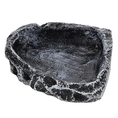 GALPADA Wasserbecken für Reptilien Terrarium wasserschale Reptilien wasserschale Fütterung Wasserschale Lebensmittelbehälter wasserschalen Schildkröte Wasserschale Wasserbehälter von GALPADA