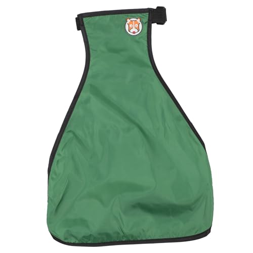 GALPADA Wasserdichter Hundemantel mit Verstellbarem Hals Bauchschutz Grüner Regenmantel für Kleine Hunde Modische Schützende Hundejacke für Nasse Wetterbedingungen von GALPADA