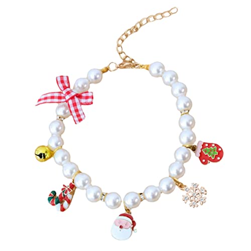 GALPADA Wear Resistant Katzenhalsband mit Perlen Verstellbares Leichtes Welpen und Kätzchenhalsband Niedliches Haustieraccessoire für Komfortablen Festliche Anlässe S GALPADA Wear Resistant Katzenhalsband mit Perlen Verstellbares Leichtes Welpen und Kätzchenhalsband Niedliches Haustieraccessoire für Komfortablen Festliche Anlässe S von GALPADA