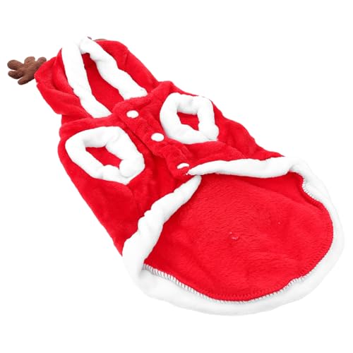 GALPADA Weihnachtliches Haustier Kostüm Katze und Hund Warm Gefütterte Cosplay Bekleidung mit Flauschigem Lint Material Atmungsaktiv und Hautfreundlich für Outdoor Spaziergänge und GALPADA Weihnachtliches Haustier Kostüm Katze und Hund Warm Gefütterte Cosplay Bekleidung mit Flauschigem Lint Material Atmungsaktiv und Hautfreundlich für Outdoor Spaziergänge und von GALPADA