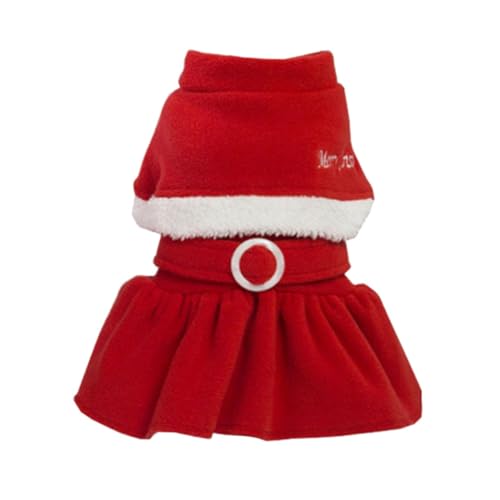 GALPADA Weihnachtskleid Haustierkleidung Weihnachtskatzenkostüme Für Katzen Weihnachtskostüme Weihnachtshunde Und Katzenkostüme Für Hunde Hundeweihnachtsoutfit Haustier Winterkatzenanzug von GALPADA
