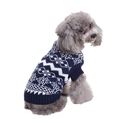 GALPADA Welpenkleidung Pullover Mit Stehkragen Strickkleidung Halloweenkostü Haustier Winterkleidung von GALPADA