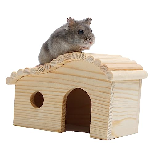 GALPADA für Hamster Bewegliches Spielhaus und Nesthabitat für Kleine Tiere aus Naturbelassenem Holz für Hamster Mäuse und Igel mit Zugang Tür und Rundloch GALPADA für Hamster Bewegliches Spielhaus und Nesthabitat für Kleine Tiere aus Naturbelassenem Holz für Hamster Mäuse und Igel mit Zugang Tür und Rundloch von GALPADA