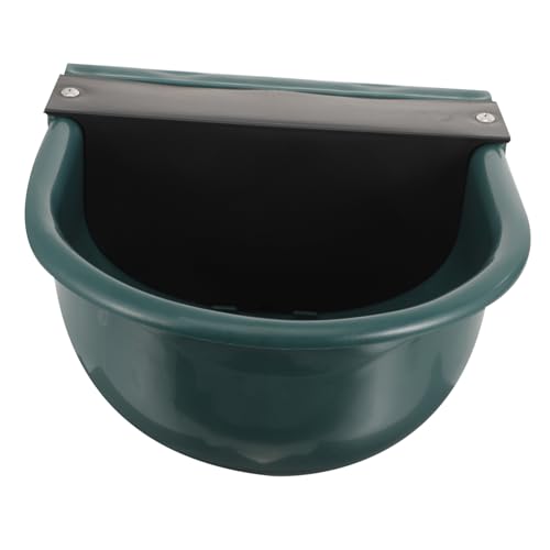 GALPADA hundenassfutter hundefutter Ziegentränke Wassertränke für Nutztiere mit automatischem Wasserzulauf Flasche Futterspender Tierwasserer Tränkebehälter für Rinder Plastik Dark Green von GALPADA